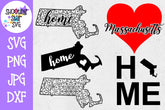 Massachusetts US State SVG Decal Bundle - 50 States SVG